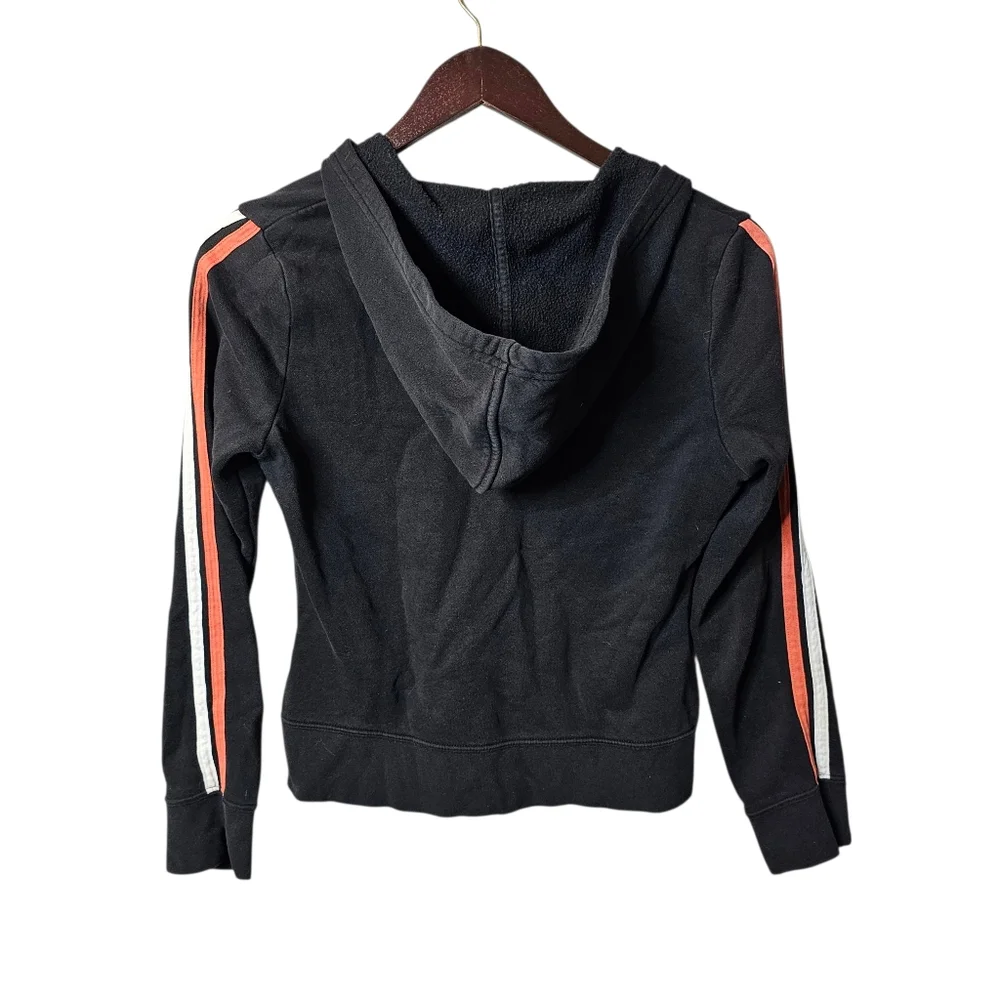 Harley-Davidson "Motorcycles" Full Zip Hoodie Sweatshirt - Black with Orange - Picture 5 of 5